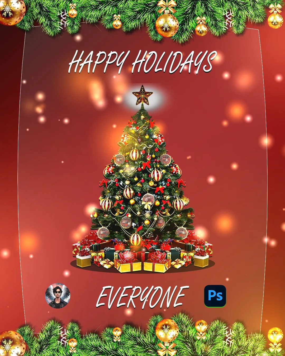 'Happy Holidays' Art